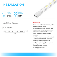 Load image into Gallery viewer, T8 LED Sign Tubes with R17 Base, 360 Degree Advertisement Lighting, LED Outdoor Tubes For Double Sided Signs