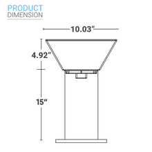 Load image into Gallery viewer, LED Solar Bollard Lights, 1.5W, 220LM, CCT Changeable: Warm White/Cool White, Solar Pathway Lights, IP65 Waterproof, Auto ON/Off, Solar Garden Lights Outdoor