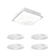 Load image into Gallery viewer, LED Canopy Light 35W 5000K Daylight 4550LM IP65 Waterproof 0-10V Dim 120-277VAC UL Listed Surface or Pendant Mount, for Gas Stations Outdoor Area Light White