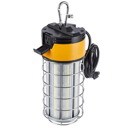 150W LED Temporary Work Light Fixture with cage , 5000K , 18000 Lumens , IP64 rated, Construction Jobsite Light