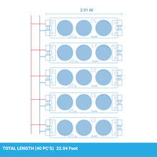 Load image into Gallery viewer, 40-Pack LED Module, 3 LEDs/Mod, DC12V, 0.72W, Blue