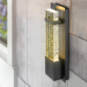 Bubble Glass LED Indoor Outdoor Wall Sconce Light, 12W, Dimmable, 4000K, 600lm, ETL Listed(Wet Location), For Living Room, Bedroom, Foyer, Corridor, Balcony, Patio and Porch