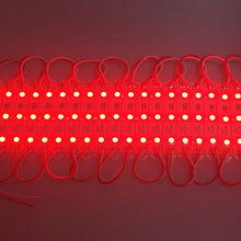 Load image into Gallery viewer, 40-Pack, Red LED Modules for Illuminating Signs or Channel Letters, SMD 2835, 3LED/Mod, DC12V, 0.72W, IP65